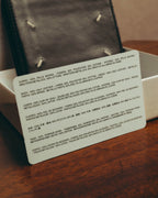 "Maison Margiela" 2020's Sleek black leather bifold wallet