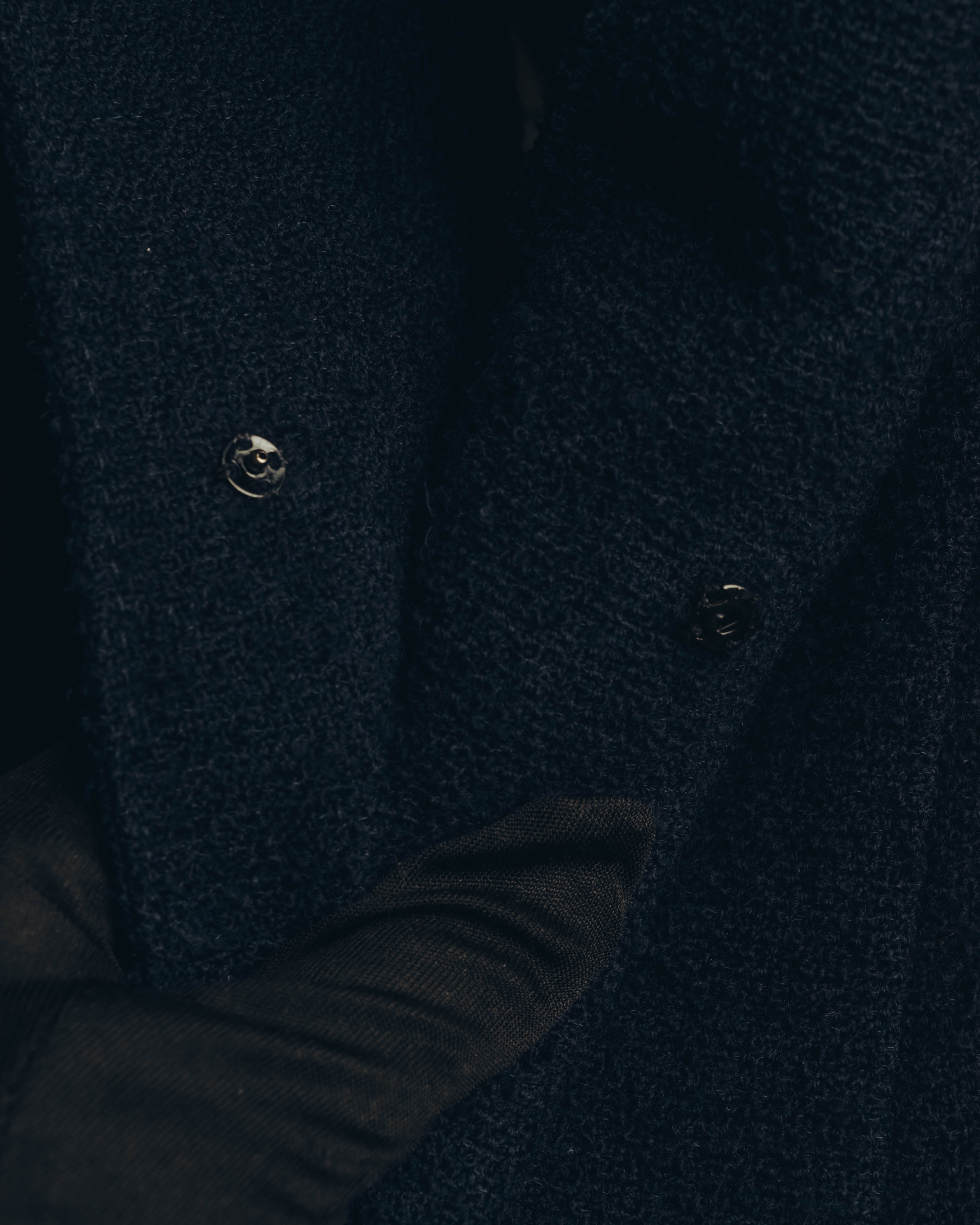 "VALENTINO BOUTIQUE" 80's-90's Textured wool blend boucle coat