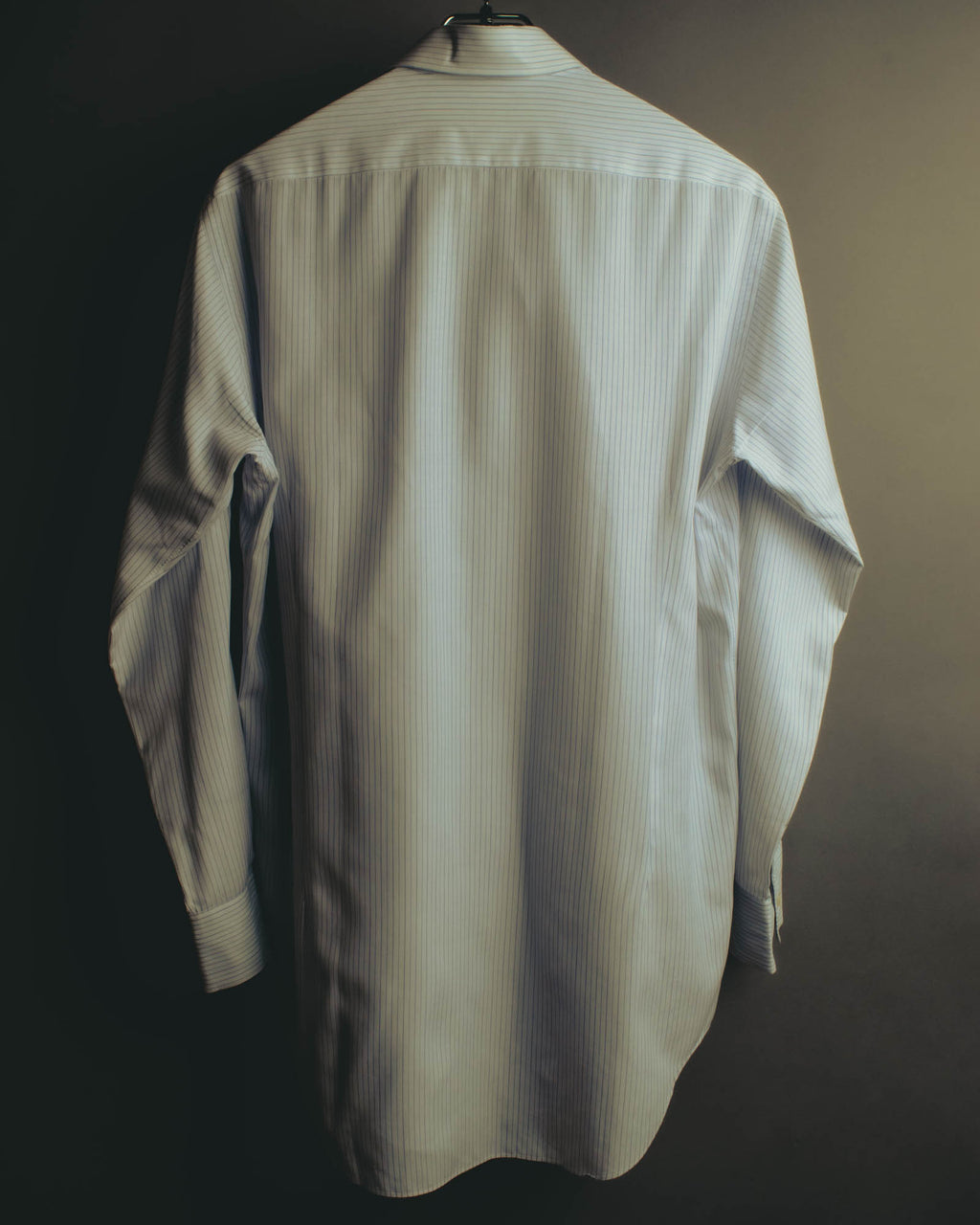 "Yves Saint Laurent" 80's-90's Striped monogram dress shirt