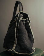 "Yves Saint Laurent" 00's-10's Shearling leather shoulder bag