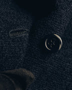 "VALENTINO BOUTIQUE" 80's-90's Textured wool blend boucle coat