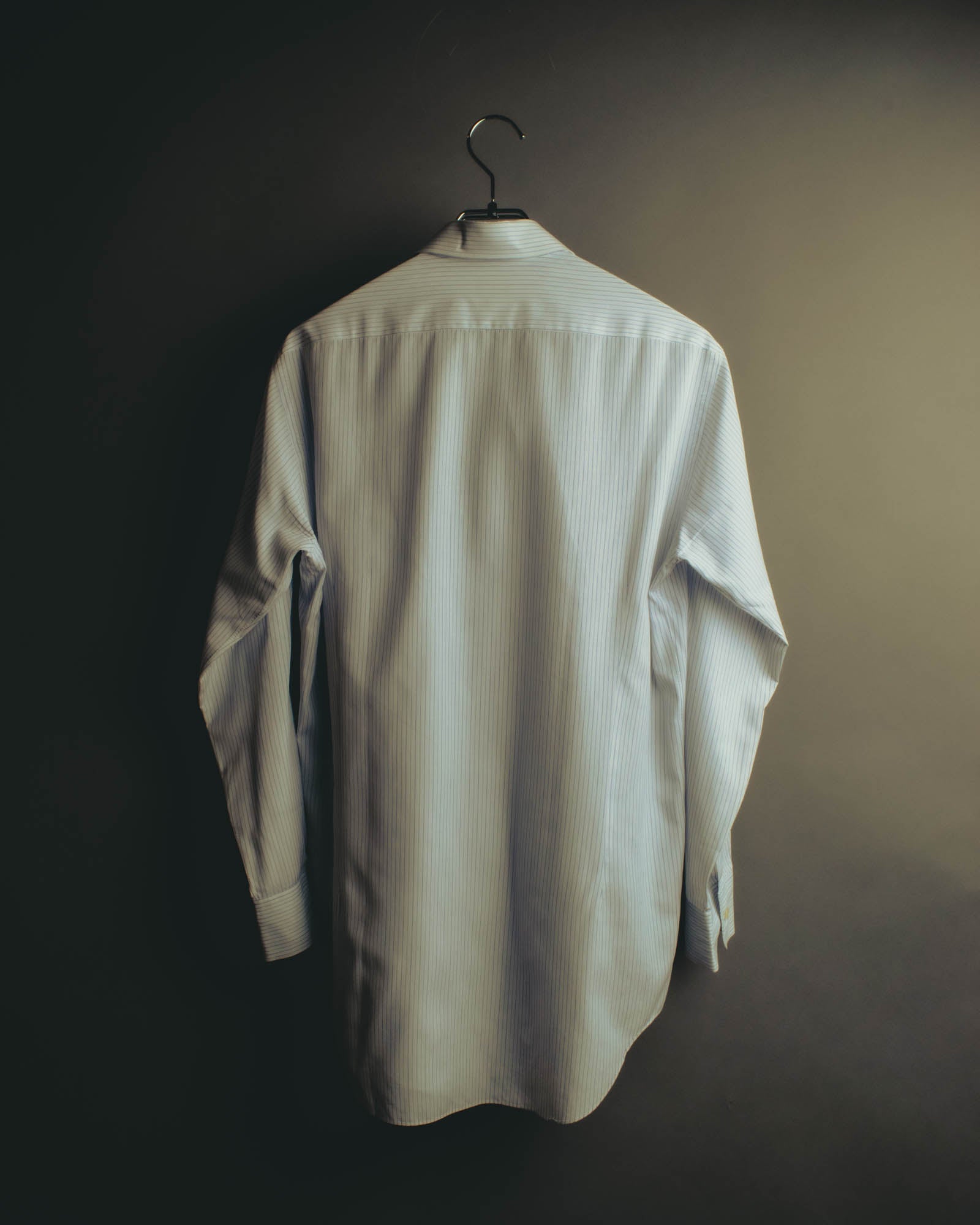 "Yves Saint Laurent" 80's-90's Striped monogram dress shirt