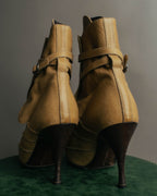 "Bottega Veneta" 00's Strappy pointed leather ankle boots