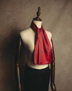 "Hermès" 80's-90's Patterned silk scarf tie