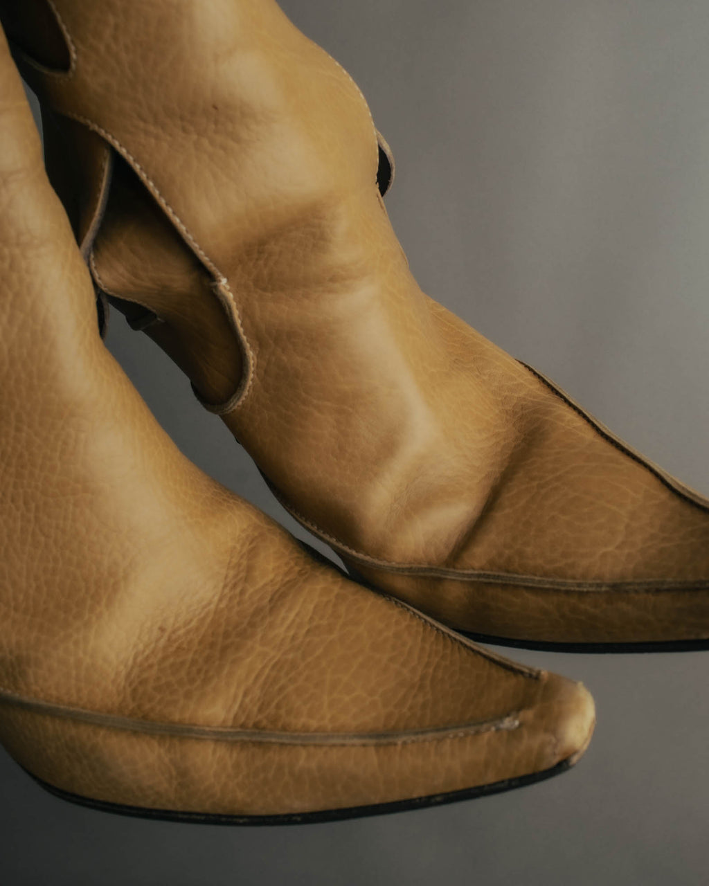 "Bottega Veneta" 00's Strappy pointed leather ankle boots