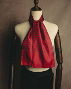 "Hermès" 80's-90's Patterned silk scarf tie