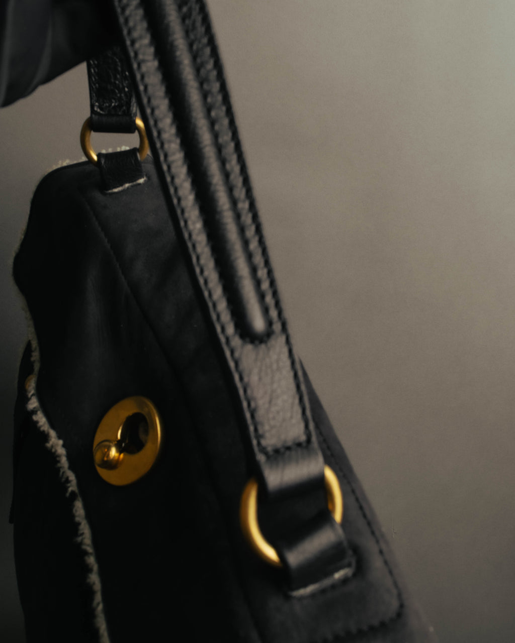 "Yves Saint Laurent" 00's-10's Shearling leather shoulder bag