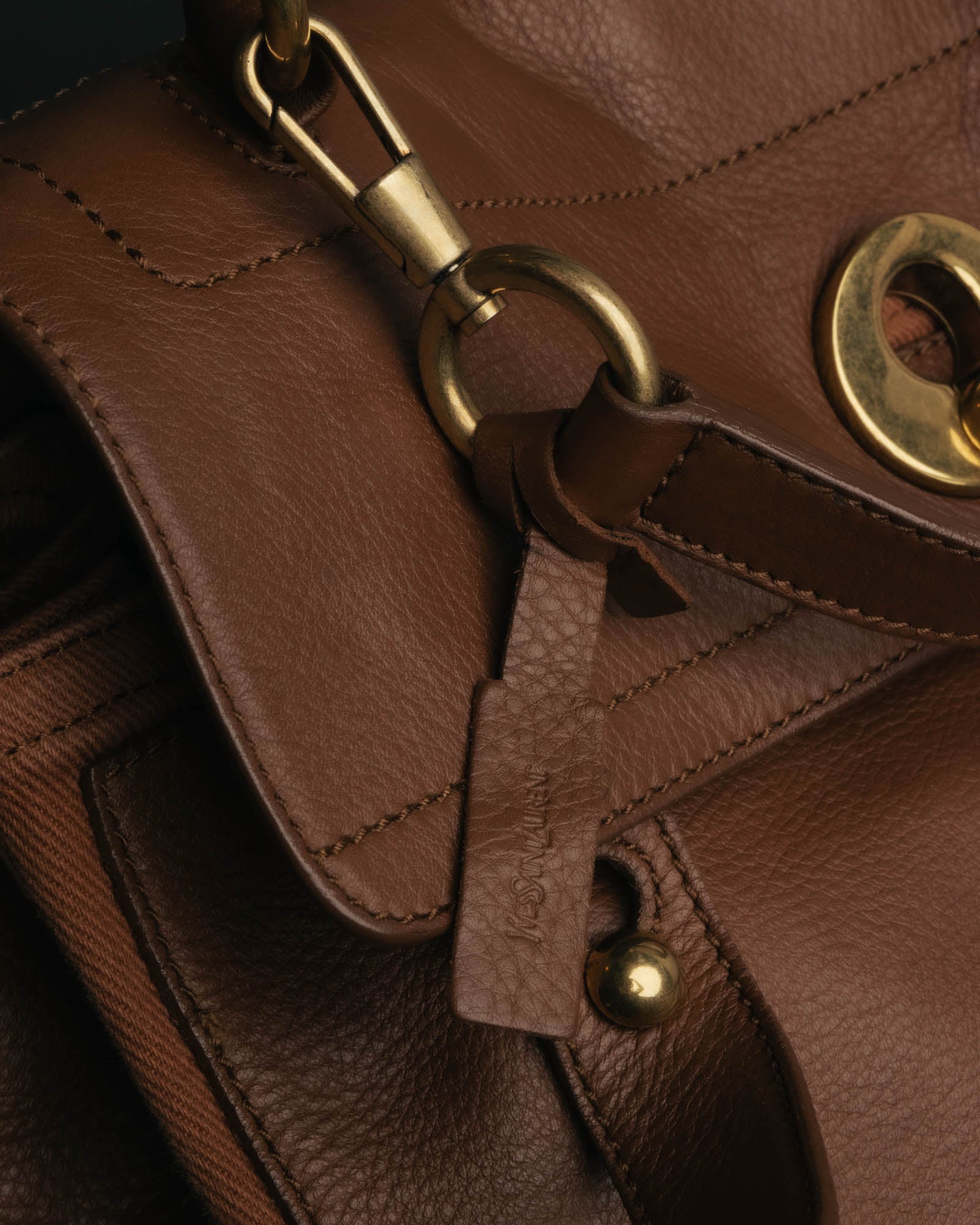 "Yves Saint Laurent" 00's-10's Structured leather shoulder bag