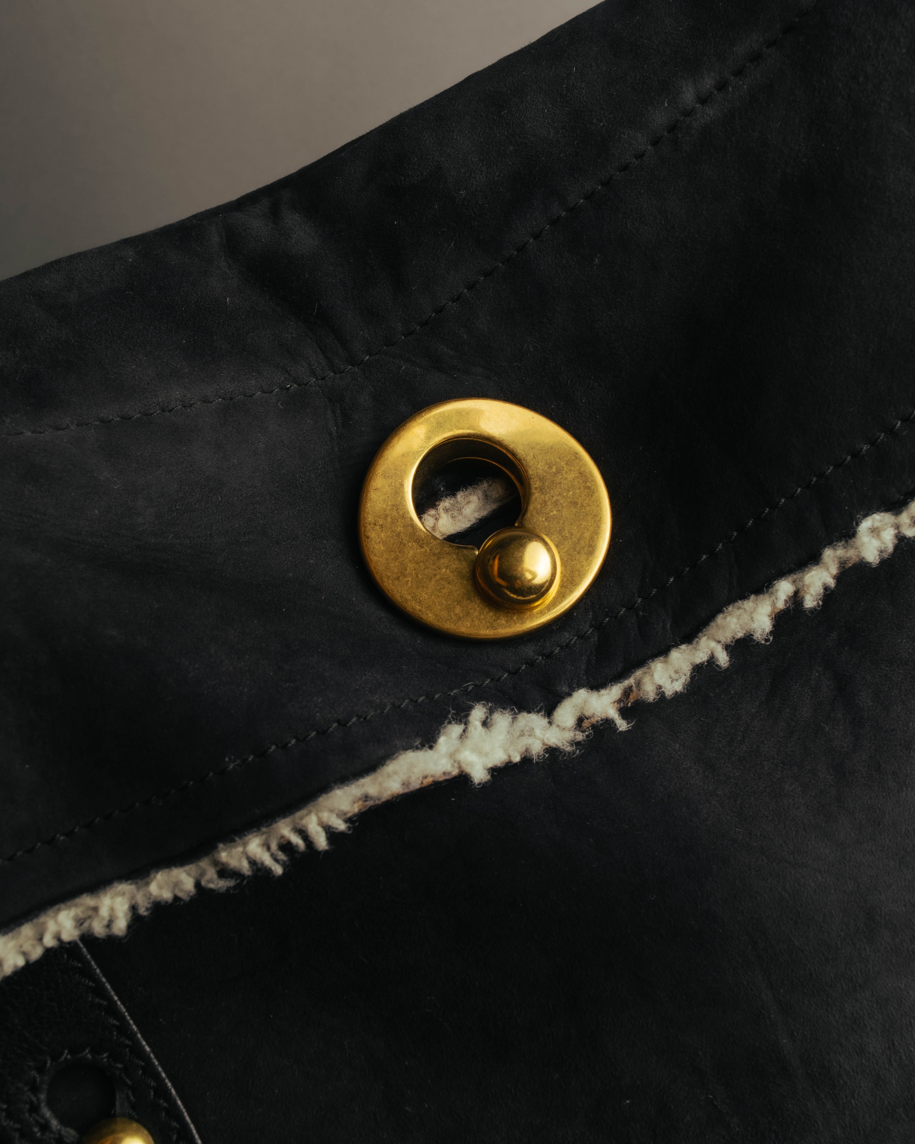 "Yves Saint Laurent" 00's-10's Shearling leather shoulder bag
