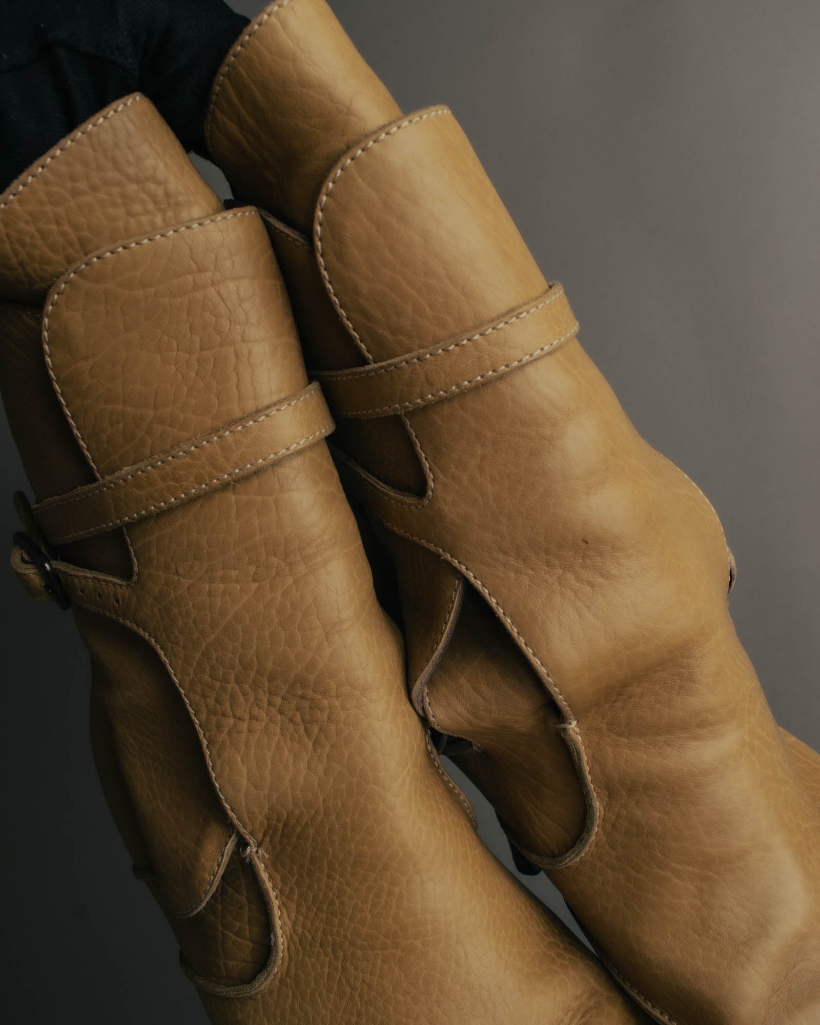 "Bottega Veneta" 00's Strappy pointed leather ankle boots