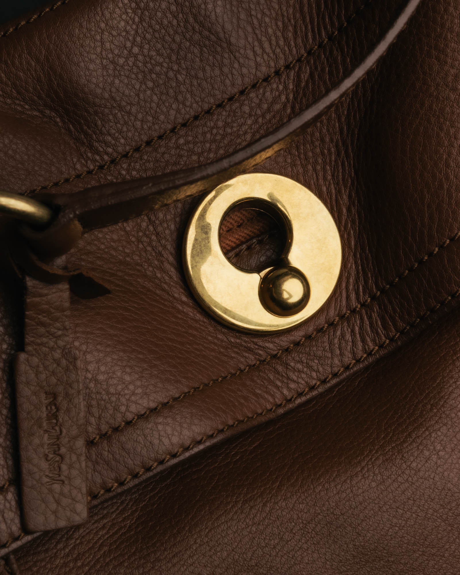 "Yves Saint Laurent" 00's-10's Structured leather shoulder bag