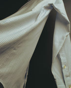 "Yves Saint Laurent" 80's-90's Striped monogram dress shirt