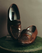 "BALENCIAGA" 80's-90's Classic leather loafers