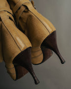 "Bottega Veneta" 00's Strappy pointed leather ankle boots