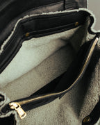 "Yves Saint Laurent" 00's-10's Shearling leather shoulder bag