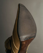 "Bottega Veneta" 00's Strappy pointed leather ankle boots