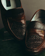 "BALENCIAGA" 80's-90's Classic leather loafers