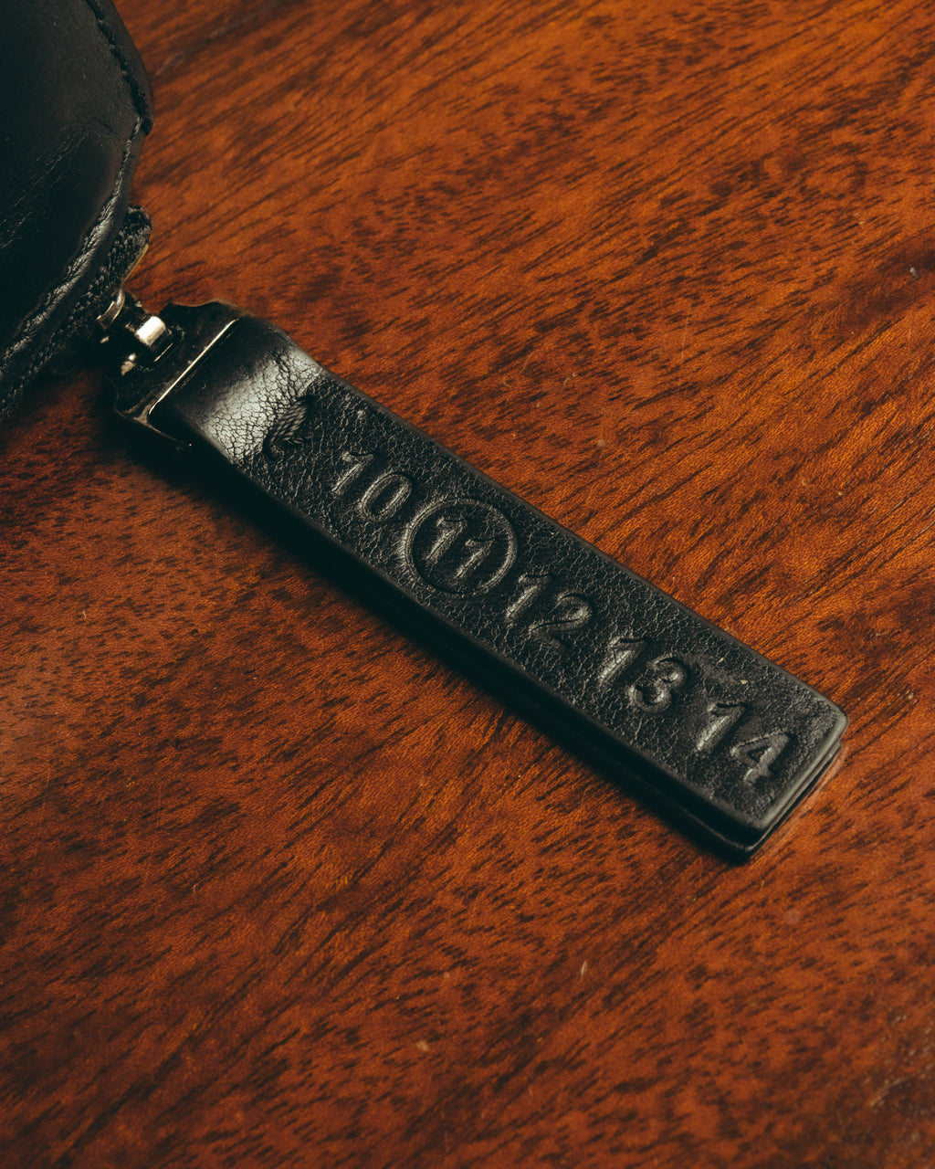 "Maison Margiela" 2020's Sleek black leather bifold wallet
