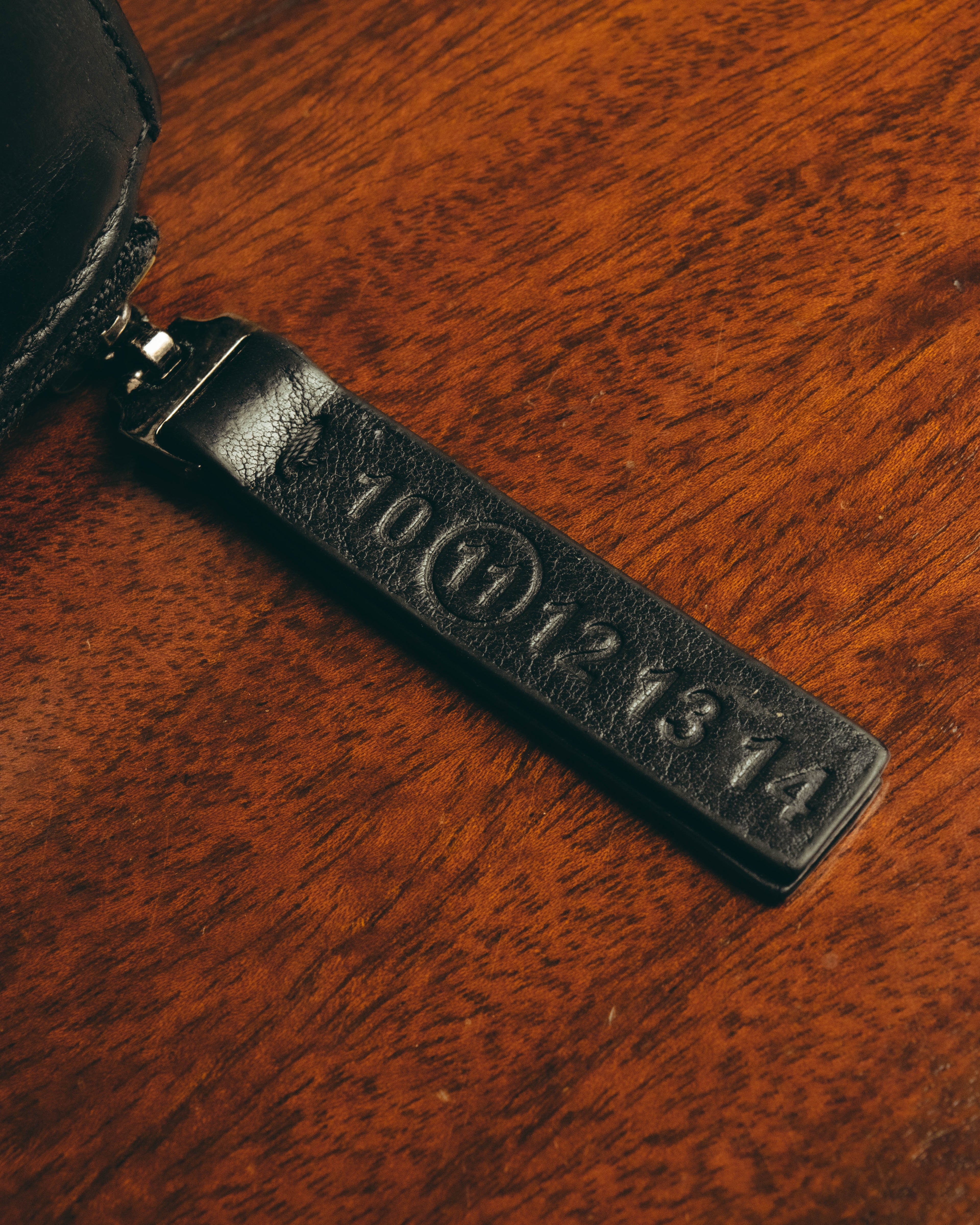 "Maison Margiela" 2020's Sleek black leather bifold wallet