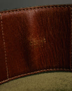 “CELINE“ 2019-22 Crocodile embossed statement belt