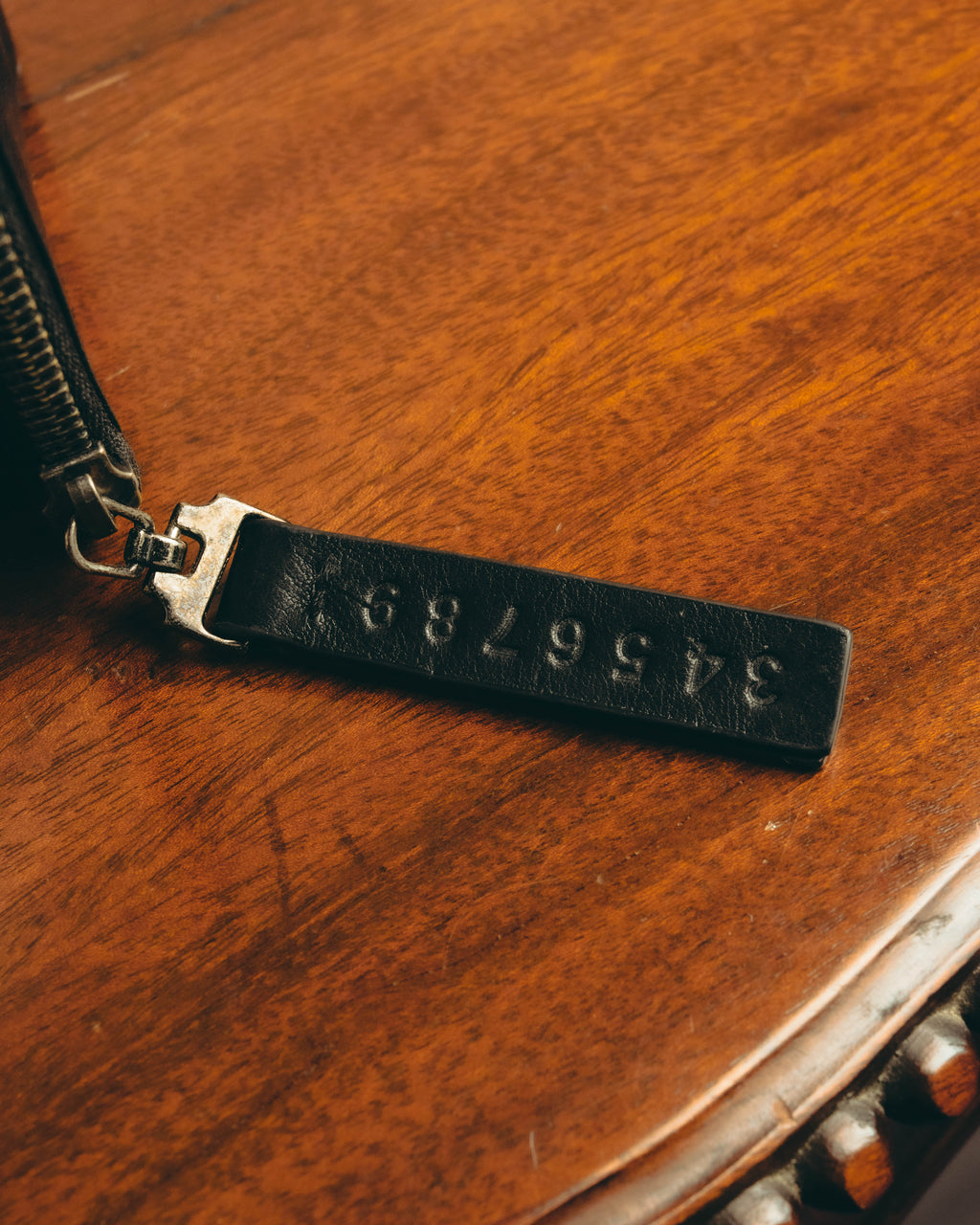 "Maison Margiela" 2020's Sleek black leather bifold wallet