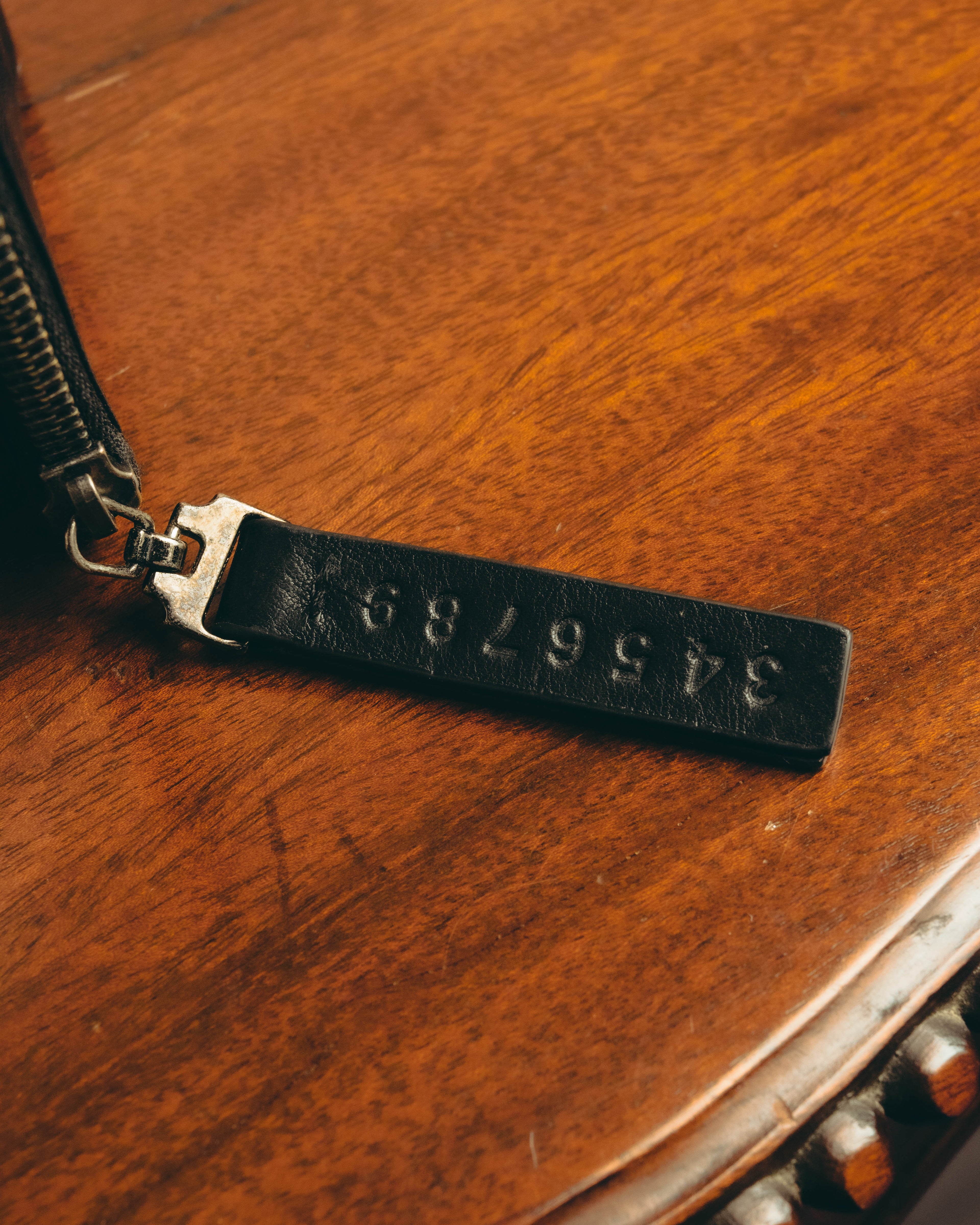 "Maison Margiela" 2020's Sleek black leather bifold wallet