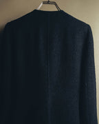 "VALENTINO BOUTIQUE" 80's-90's Textured wool blend boucle coat