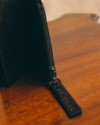 "Maison Margiela" 2020's Sleek black leather bifold wallet