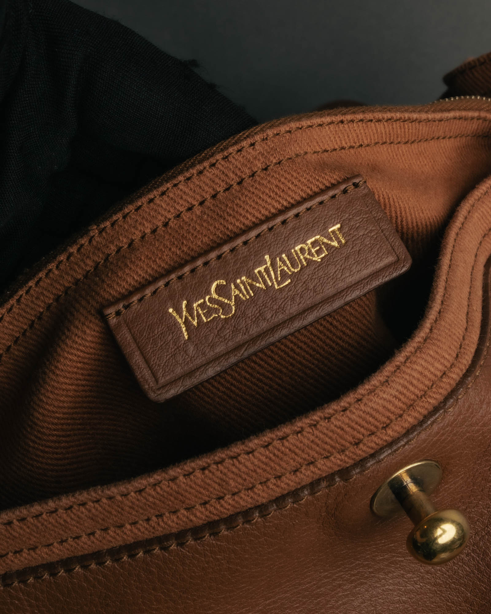 "Yves Saint Laurent" 00's-10's Structured leather shoulder bag