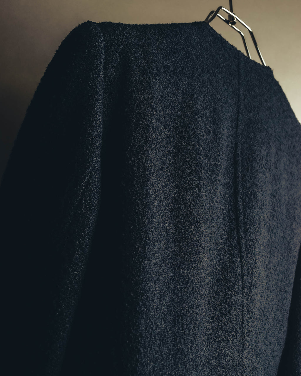 "VALENTINO BOUTIQUE" 80's-90's Textured wool blend boucle coat