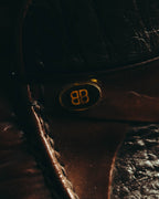 "BALENCIAGA" 80's-90's Classic leather loafers