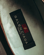 "BALENCIAGA" 80's-90's Classic leather loafers