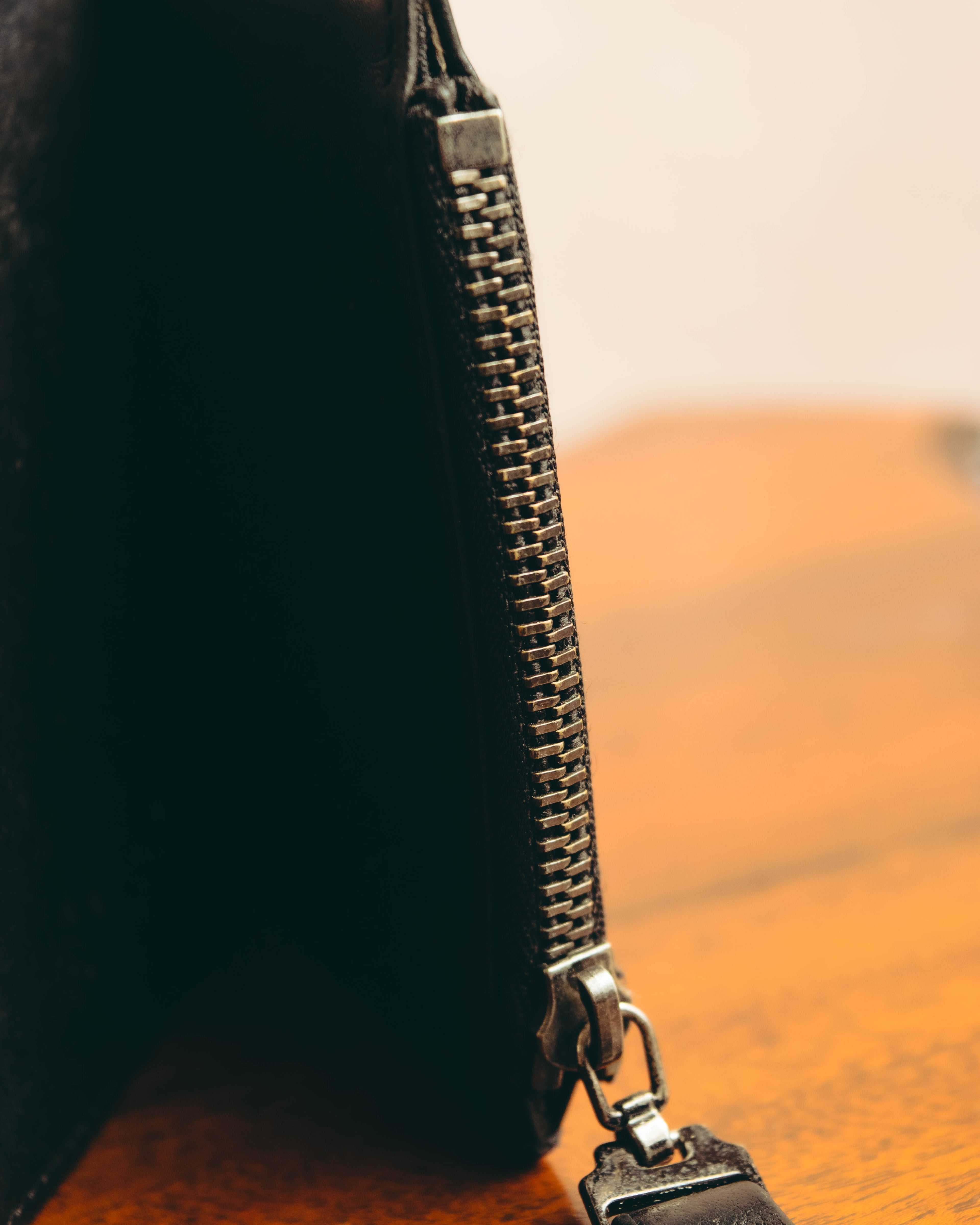 "Maison Margiela" 2020's Sleek black leather bifold wallet