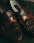"BALENCIAGA" 80's-90's Classic leather loafers