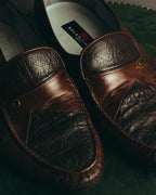 "BALENCIAGA" 80's-90's Classic leather loafers