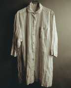 "PLEATS PLEASE ISSEY MIYAKE" 00's-10's Twist pleated long shirt dress