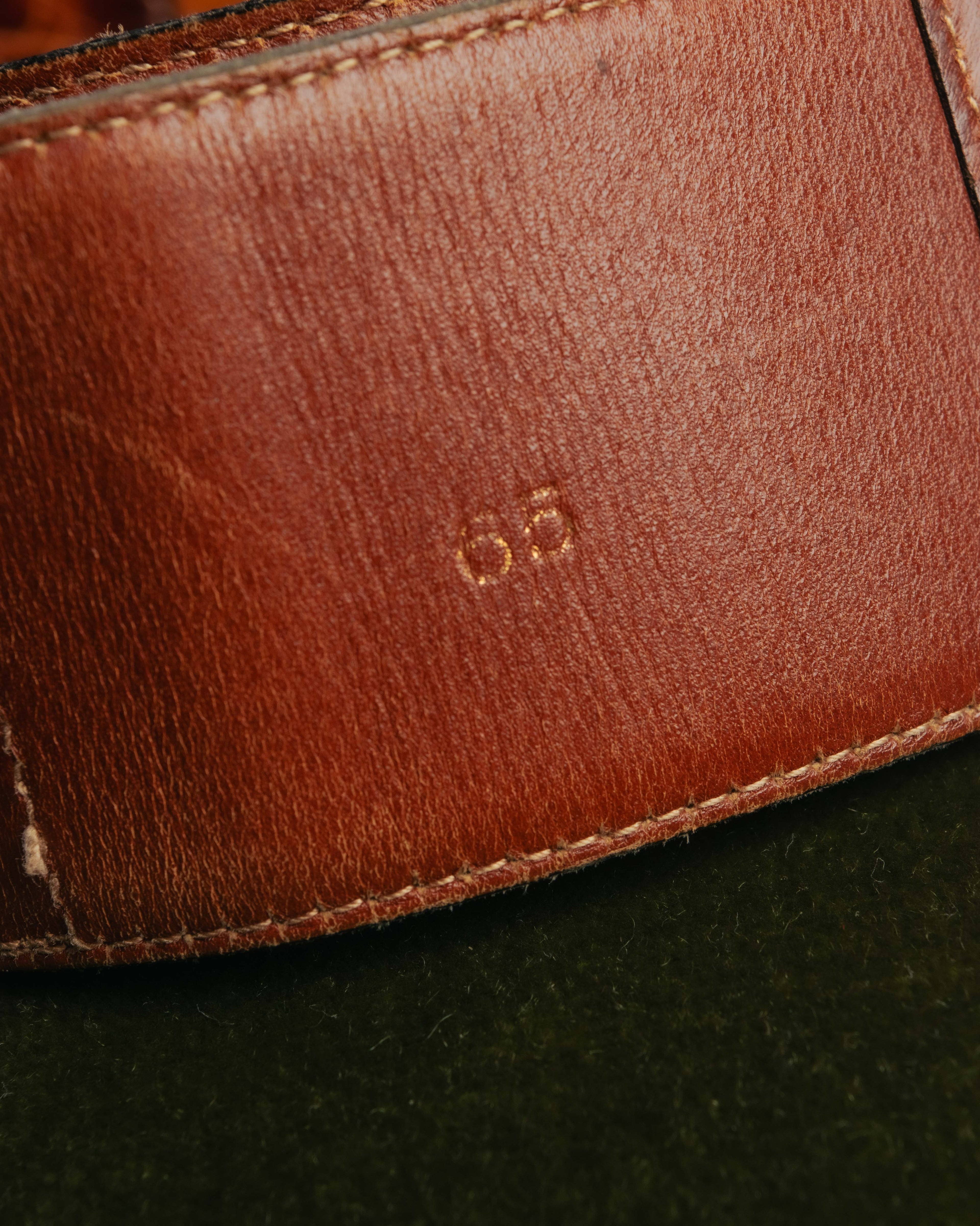 “CELINE“ 2019-22 Crocodile embossed statement belt
