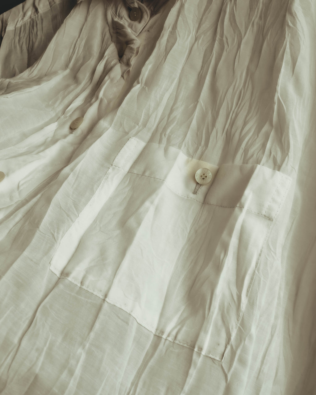 "PLEATS PLEASE ISSEY MIYAKE" 00's-10's Twist pleated long shirt dress