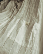 "PLEATS PLEASE ISSEY MIYAKE" 00's-10's Twist pleated long shirt dress