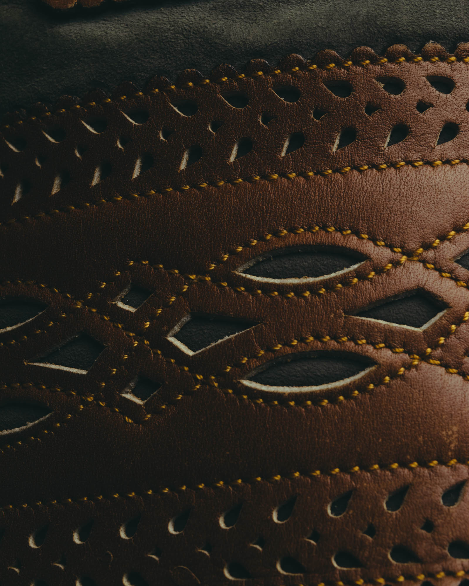 "LOEWE" 90's Decorative suede leather bucket bag