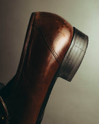 "BALENCIAGA" 80's-90's Classic leather loafers