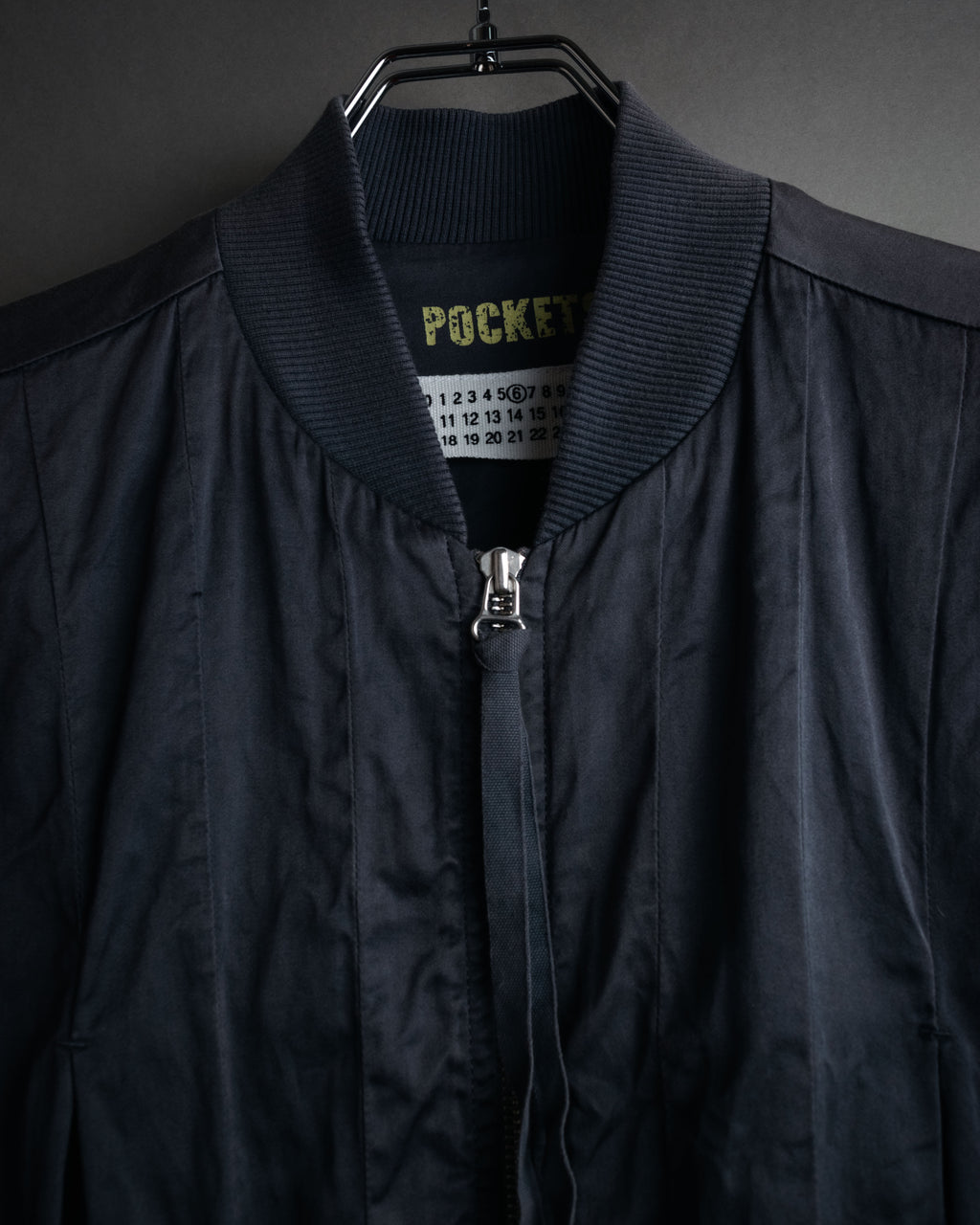 –SPECIAL– “Maison Martin Margiela” 2000’s 6 pockets garment dyed bomber jacket
