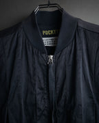 –SPECIAL– “Maison Martin Margiela” 2000’s 6 pockets garment dyed bomber jacket