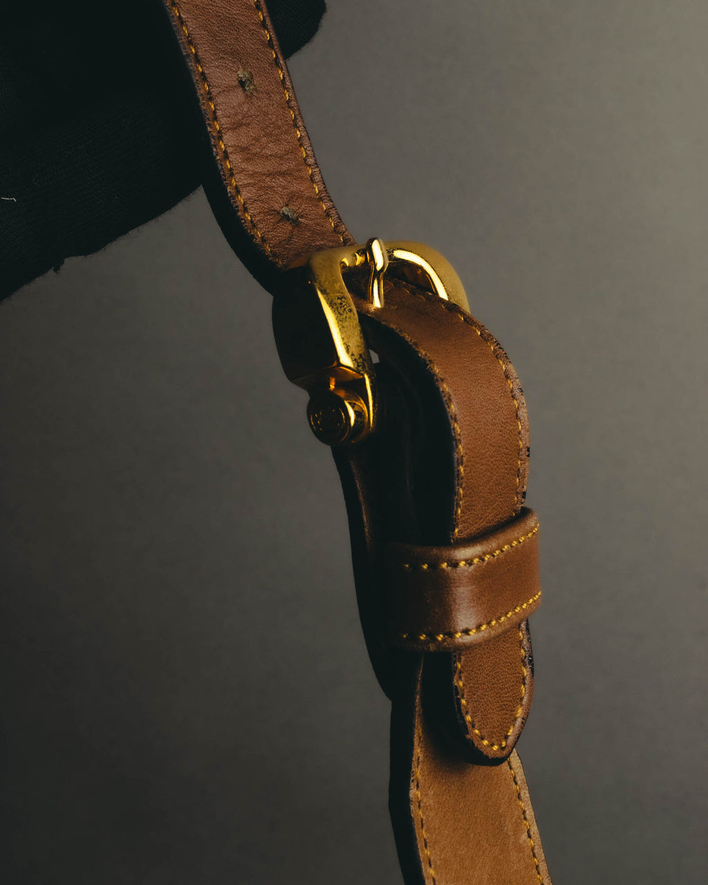 "LOEWE" 90's Decorative suede leather bucket bag