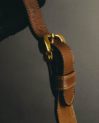 "LOEWE" 90's Decorative suede leather bucket bag