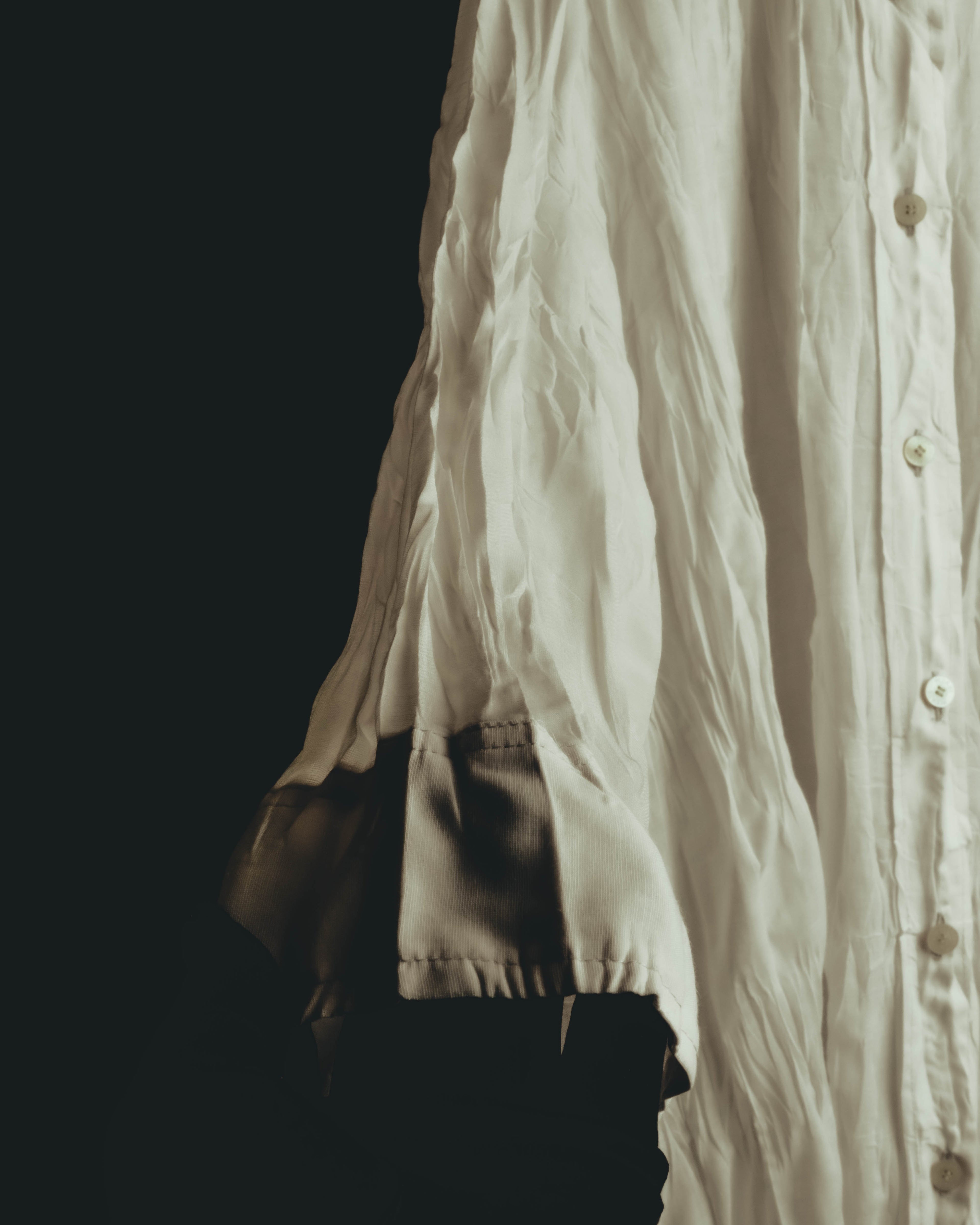 "PLEATS PLEASE ISSEY MIYAKE" 00's-10's Twist pleated long shirt dress