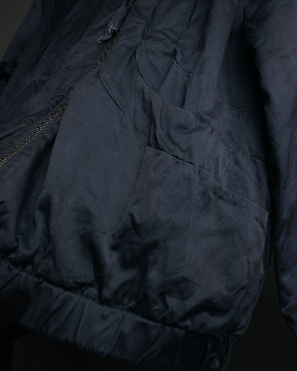 –SPECIAL– “Maison Martin Margiela” 2000’s 6 pockets garment dyed bomber jacket