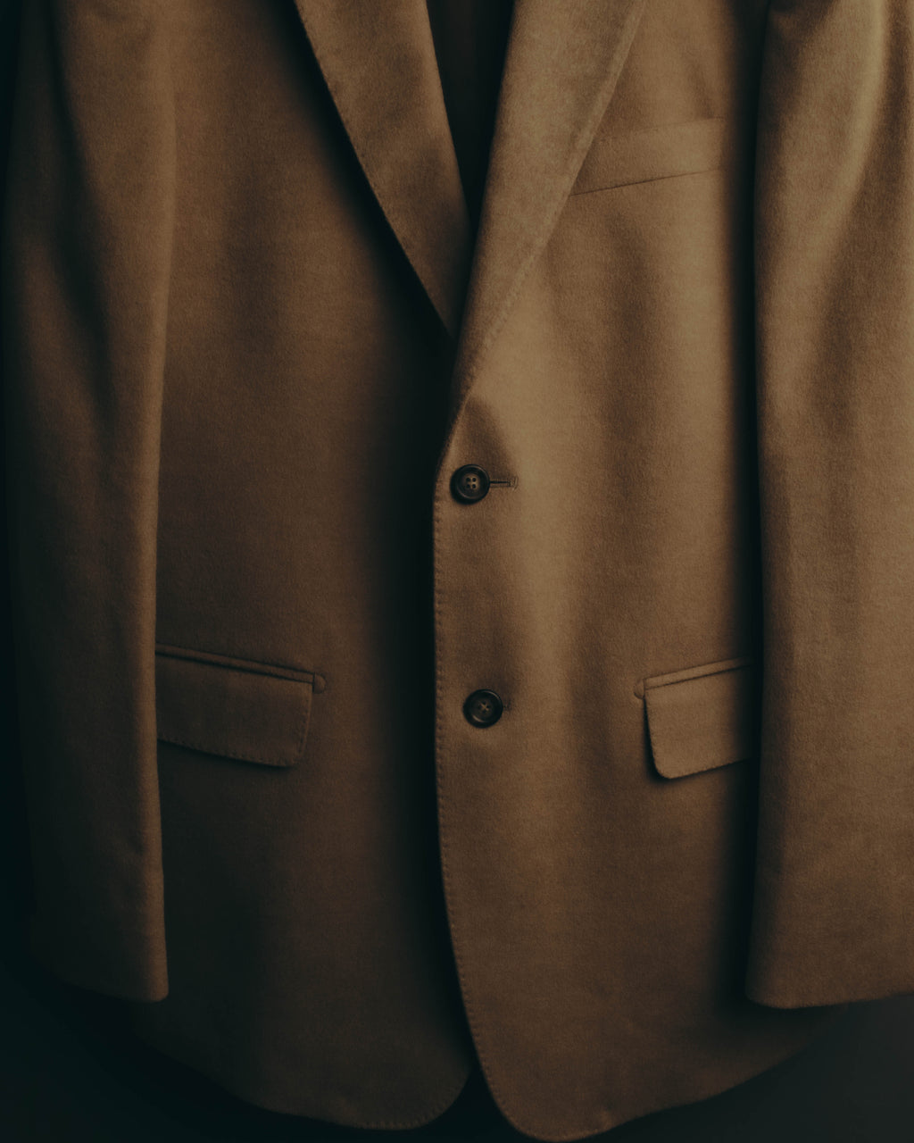 "MAURIZIO BALDASSARI" 00's Soft camel wool cashmere tailored jacket