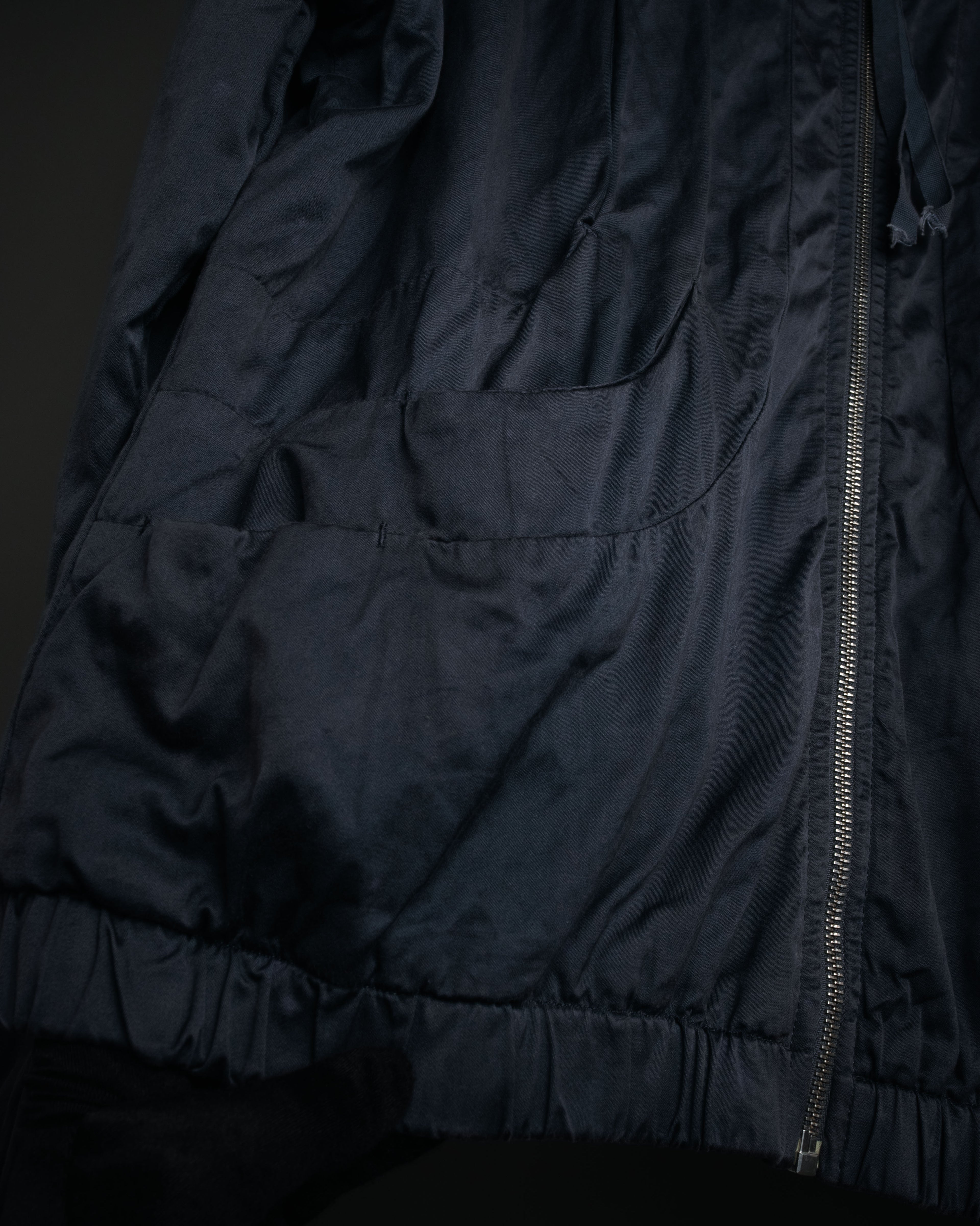 –SPECIAL– “Maison Martin Margiela” 2000’s 6 pockets garment dyed bomber jacket