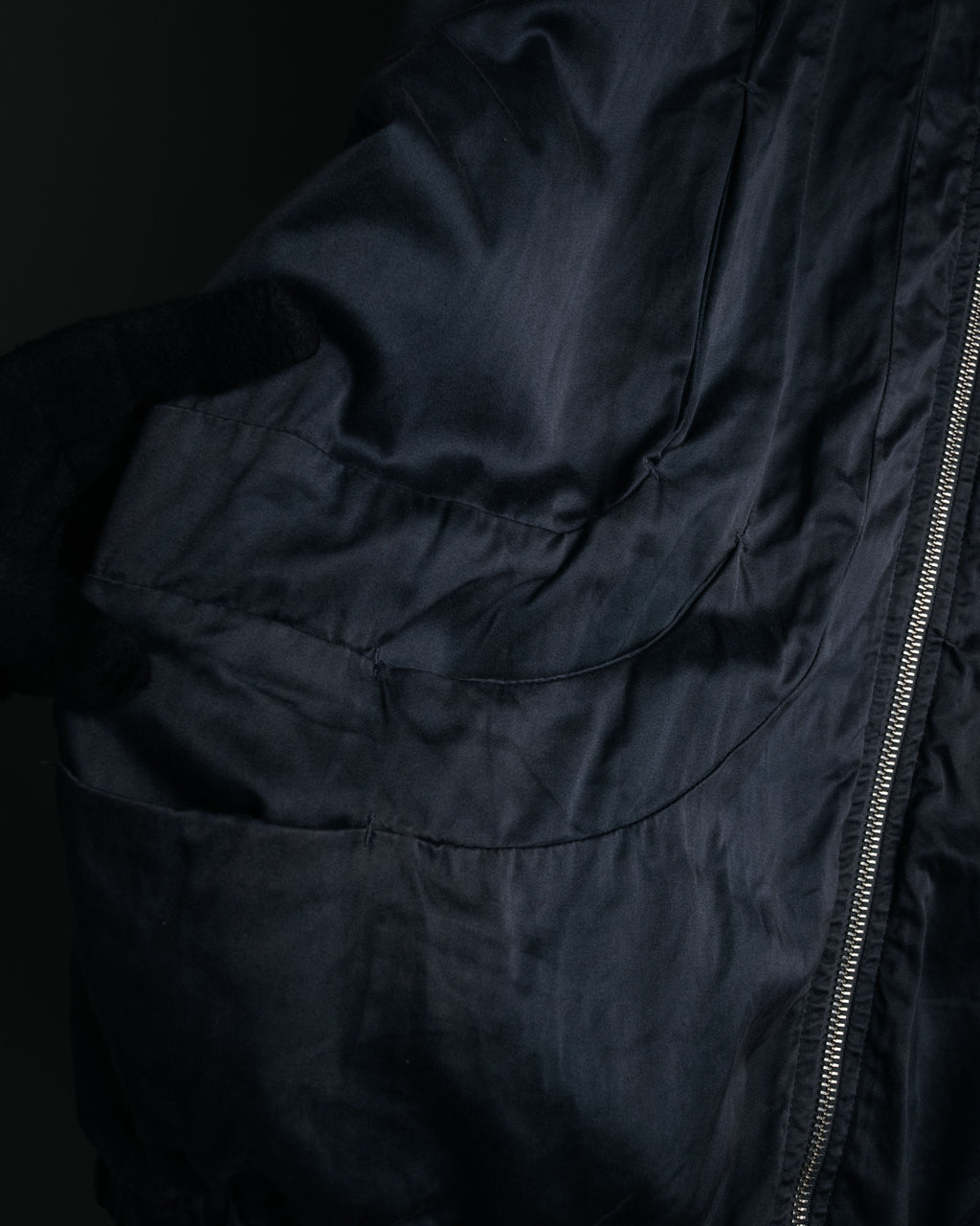 –SPECIAL– “Maison Martin Margiela” 2000’s 6 pockets garment dyed bomber jacket